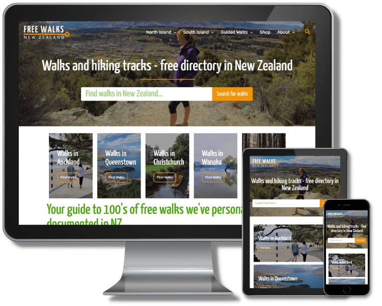 New Website Build - Freewalks NZ