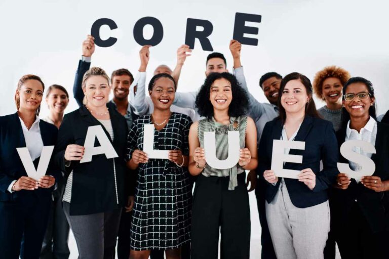 Employee happy and hold core values letter